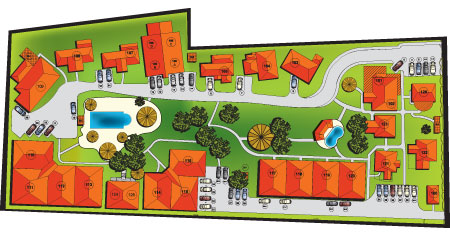 Residencia Los Jardines Site Plan